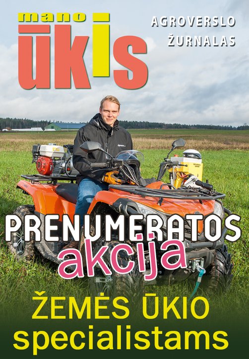 Žurnalo MANO ŪKIS 2023 m. prenumeratos AKCIJA  Žemės ūkio specialistams